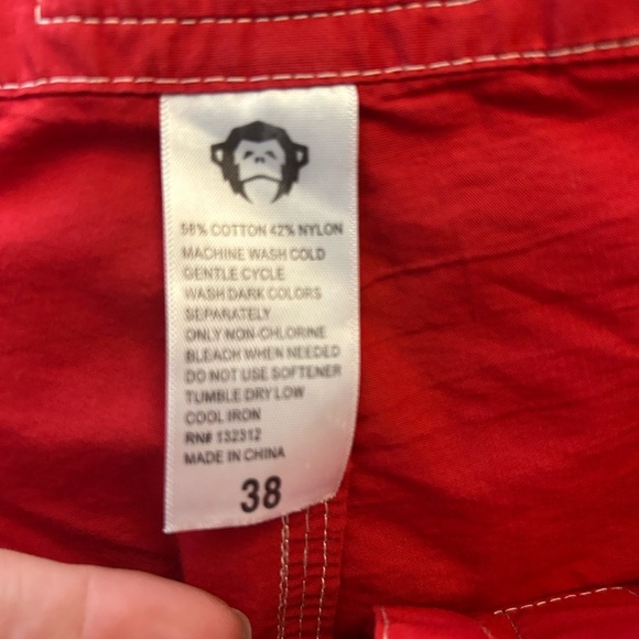 Howler Brothers red Men’s swim board trunks size 38 - Picture 3 of 4